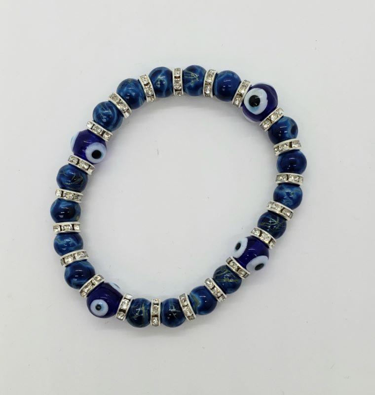 Bracelet, Evil Eye Turquoise w-Sparkles