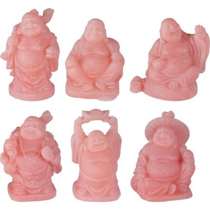 Buddha, Mini Frosted Pink 1in.