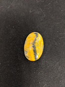 Cabochon, Bumble Bee Jasper  Approx. 38x25mm, 8.6gm,