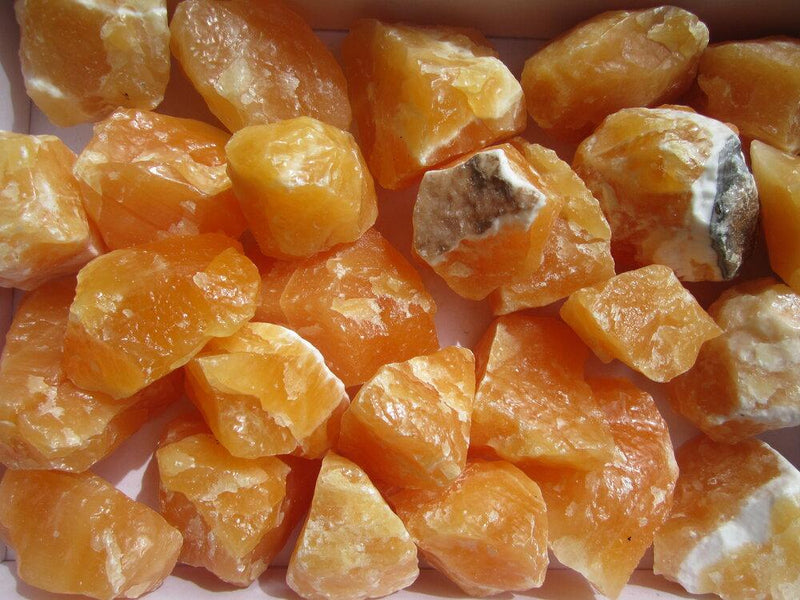Calcite/Orange - Raw Chunks