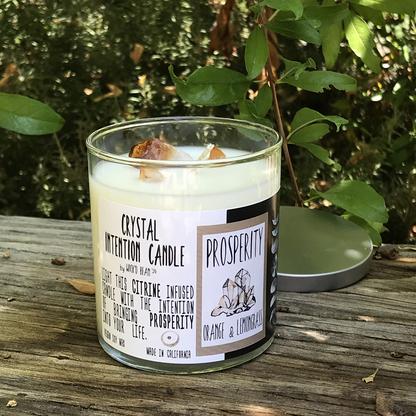 Candle, 11oz. Jar Vegan Soy Wax Gemstone with tin lid