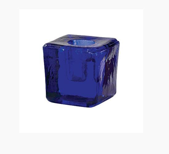 Candle Holder, Cube Mini Glass