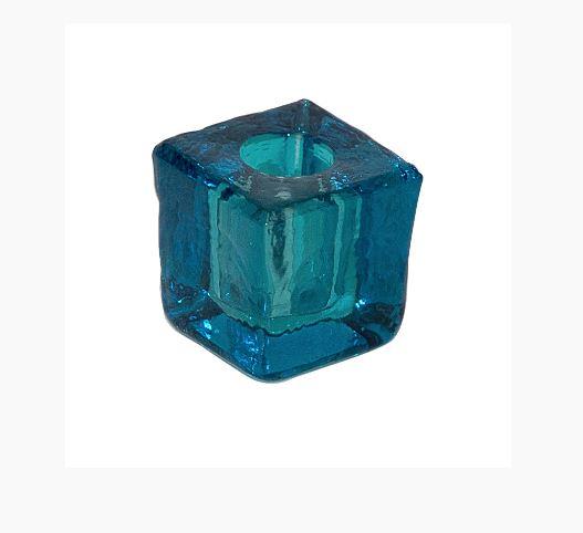 Candle Holder, Cube Mini Glass