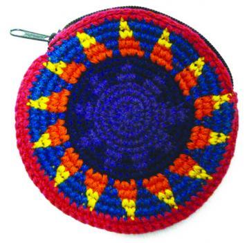 Coin Purse, Crochet 4" Round