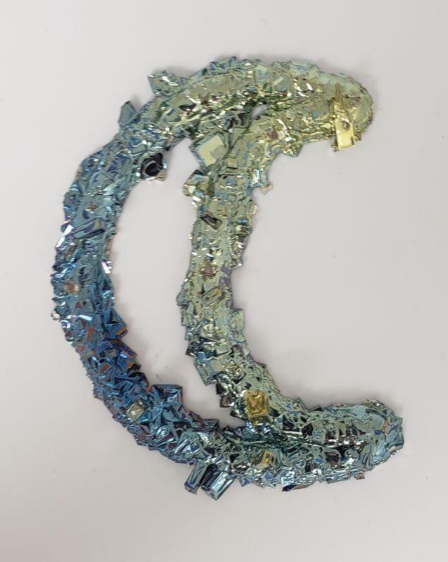 Crescent Moon Formed From Bismuth