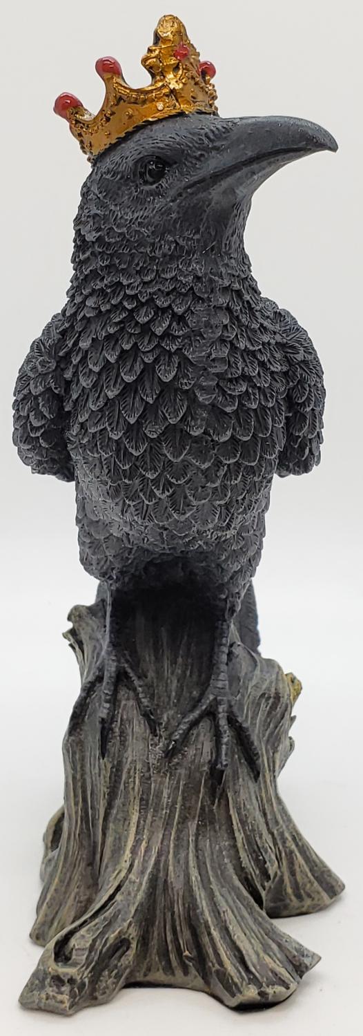 Crowned Raven, 6.25" tall