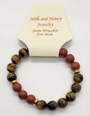 Bracelet, 10MM size in assorted gemstones