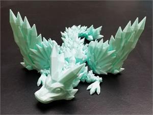 Dragon, Small with Wings 7" Sea Foam