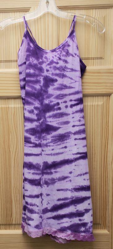 Dress, Tie Dye Short with Lace Hem