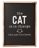 Plaque, Cat In Charge