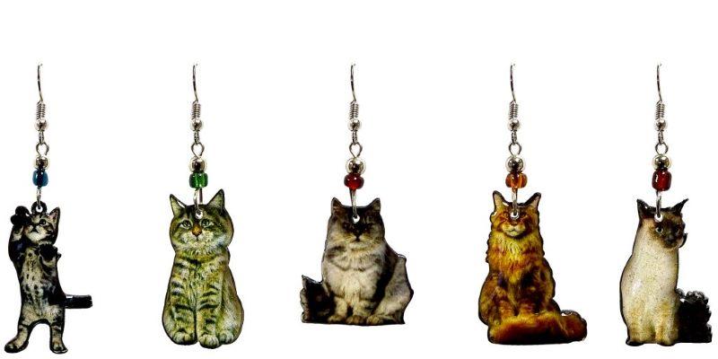 Earrings, Cat Arcrylic