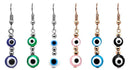 Earrings, 2 Evil Eye Charms