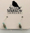 Earrings, Labradorite & Amazon