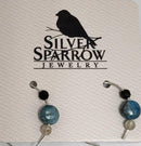 Earrings, Amazonite, Quartz/Cl