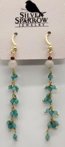 Earrings, Dangle w-Amazonite &