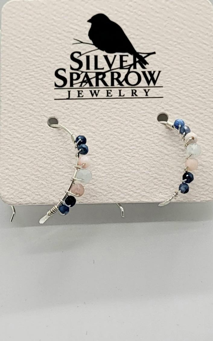 Earrings, Kyanite, Peruvian Op