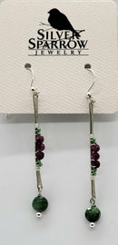 Earrings, Hand-Forged Drop w-R