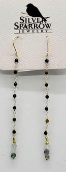 Earrings, Gold-Filled Chain w-