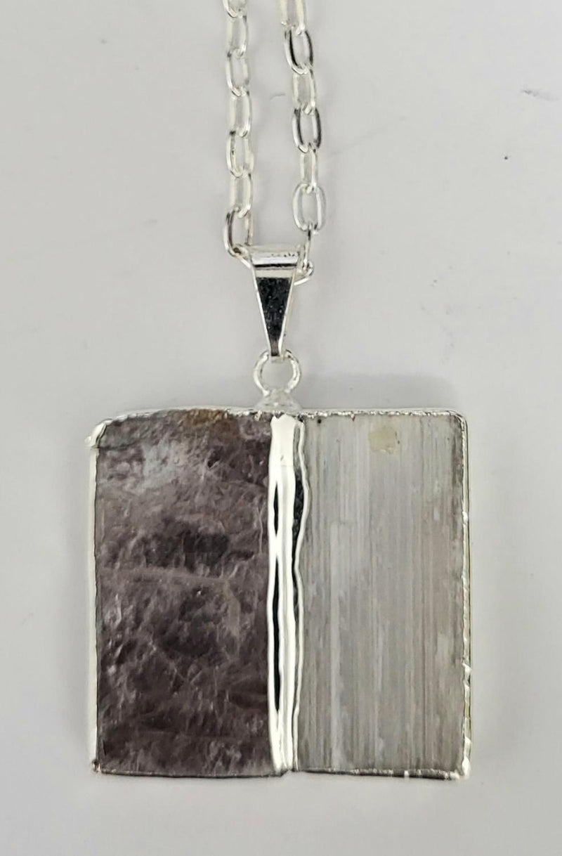 Necklace, Selenite & Mica Slab