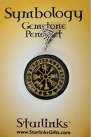 Pendant, Obsidian w-Vegvisir