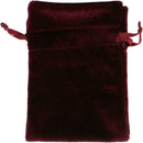 Bag, Lined Velvet Burgundy 3.5