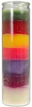 Candle, Jar 7 Color 7 Day