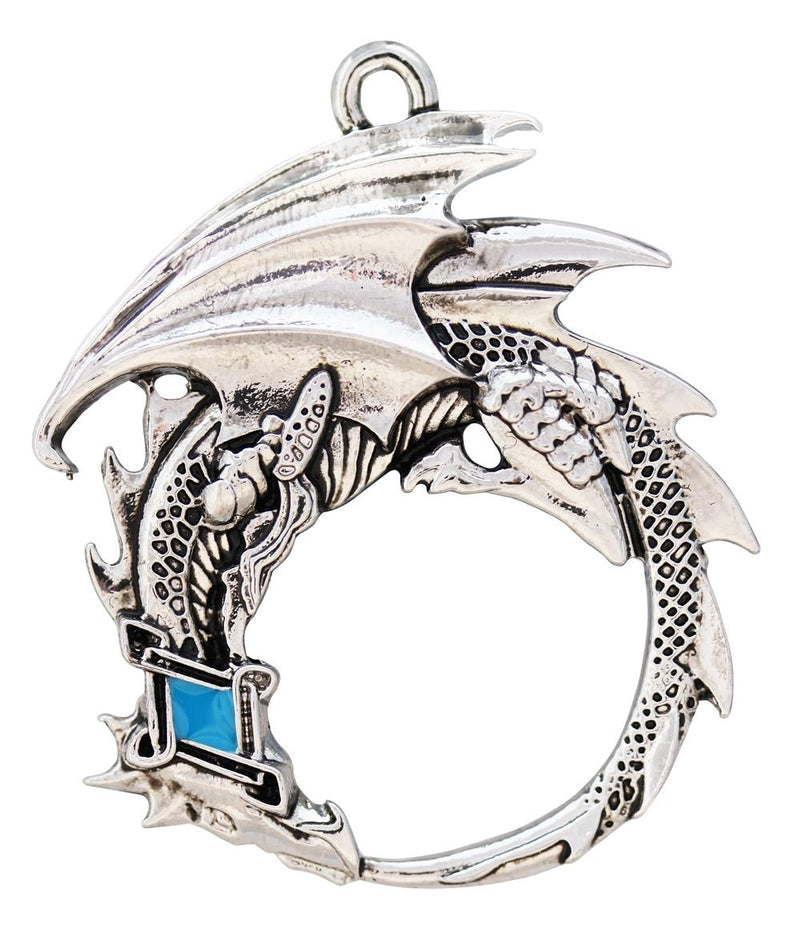 Pendant, Dragon Circle, w/Blue Crown, Mythic Celts Collection