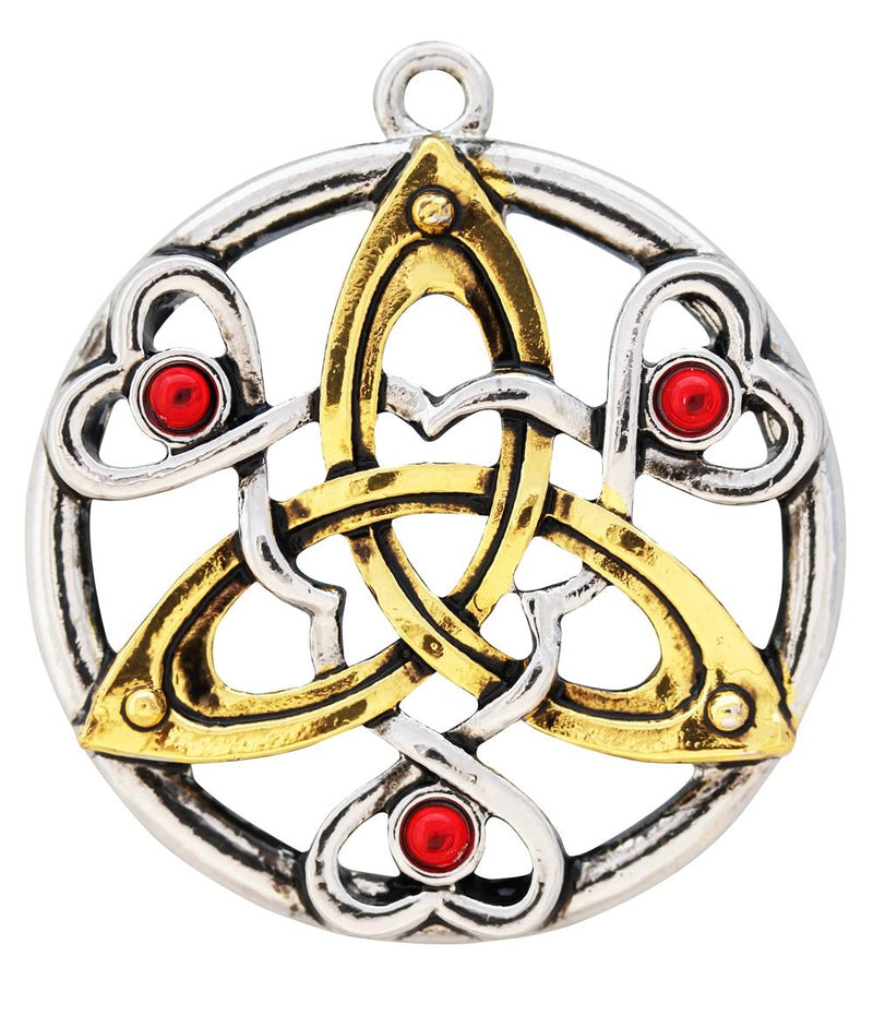 Pendant, Cu Chulainn w/red hearts, Mythic Celts Collection