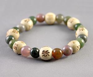 Bracelet, Karma 8mm Stone w/C