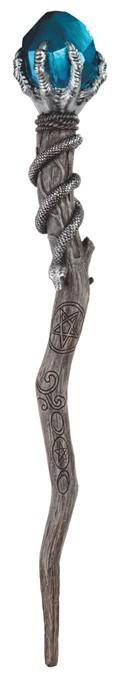 Wand, with Blue Gem 14in. Long