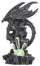 Dragon, Black with Crystals