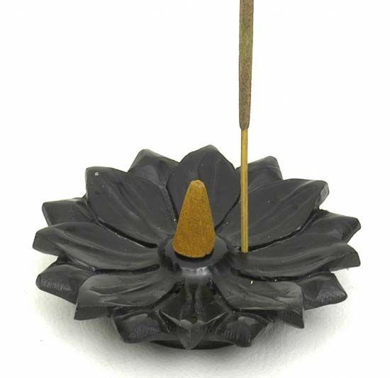 IH, Plate Stone 4in. Lotus Bla