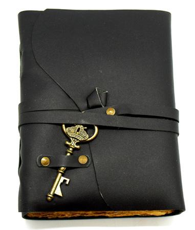 Journal, Leather Black wrap