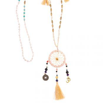 Necklace, Dreamcatcher beaded