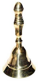 Bell, Brass Wiccan Altar 5in.