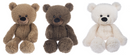 Bear, Wooly 9in. White/Brown/T