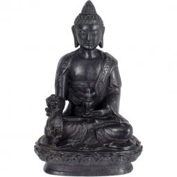 Buddha, Black Resin 4in.