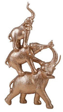 Elephant, 3-Stacked Gold