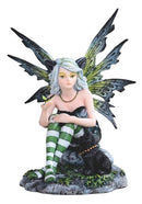 Fairy, Green w-Black Cat 6in.
