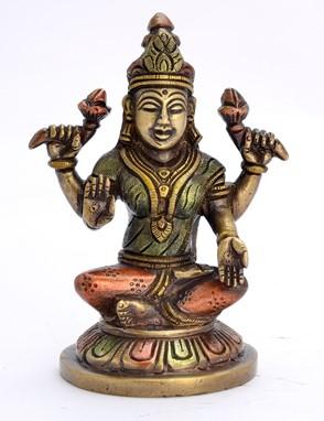 Lakshmi, Sitting Brass