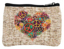 Coin Purse, Peace Sign Cloth