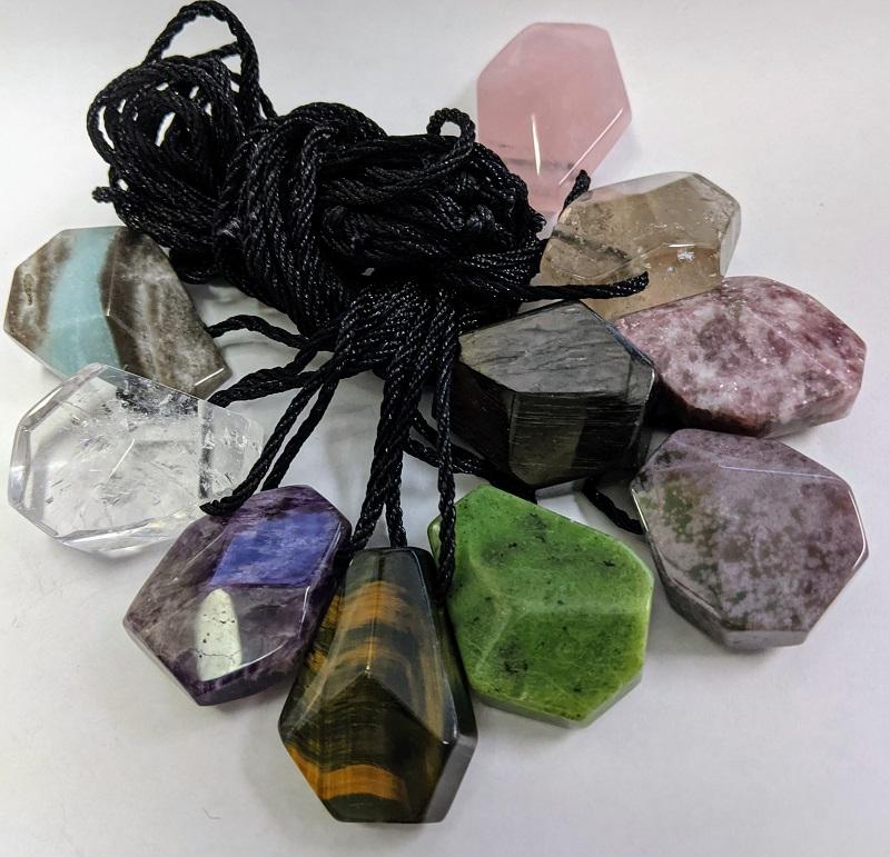 Necklace, Polished stone on Co