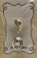 Pendant, SS Multi-Stone