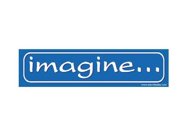 Sticker, Bumper Imagine. STARS