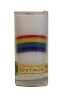 Candle, Jar Rainbow 11oz. Unsc