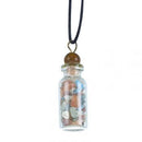 Necklace, Gemstone Chip Bottle