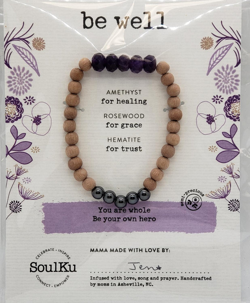 Bracelet, Be Well, Amethyst,