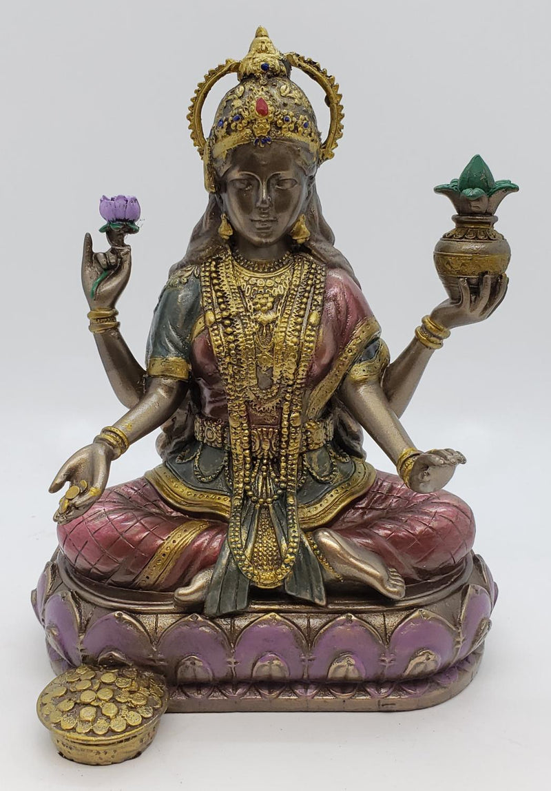 Lakshmi, Bronze 7in.