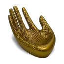 Dish, Gold Hand w-Henna Patter