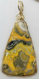 Pendant, Jasper/Bumble Bee